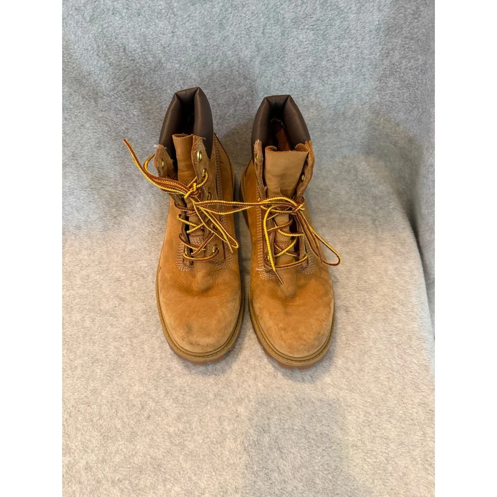 Timberland 6 Inch Premium Waterproof Boots Wheat Nubuck Primaloft Work Boots